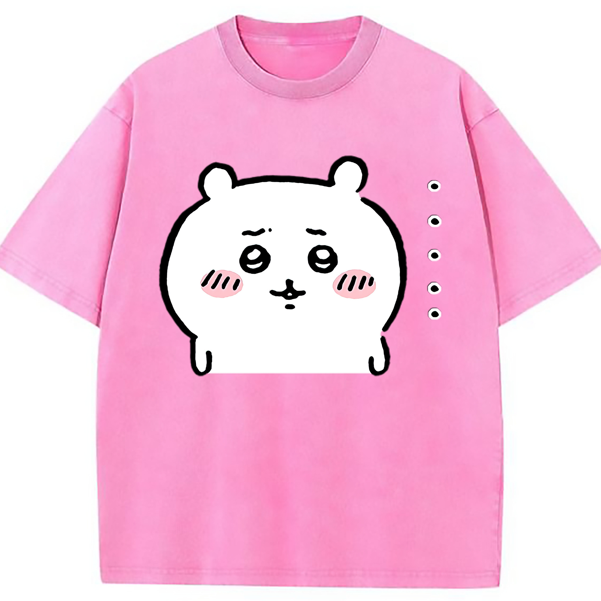 （画像用） ちいかわ ちいかわ Chii-kawa chiikawa 綿100% ヴィンテージ風 半袖Tシャツ（フロントプリント）